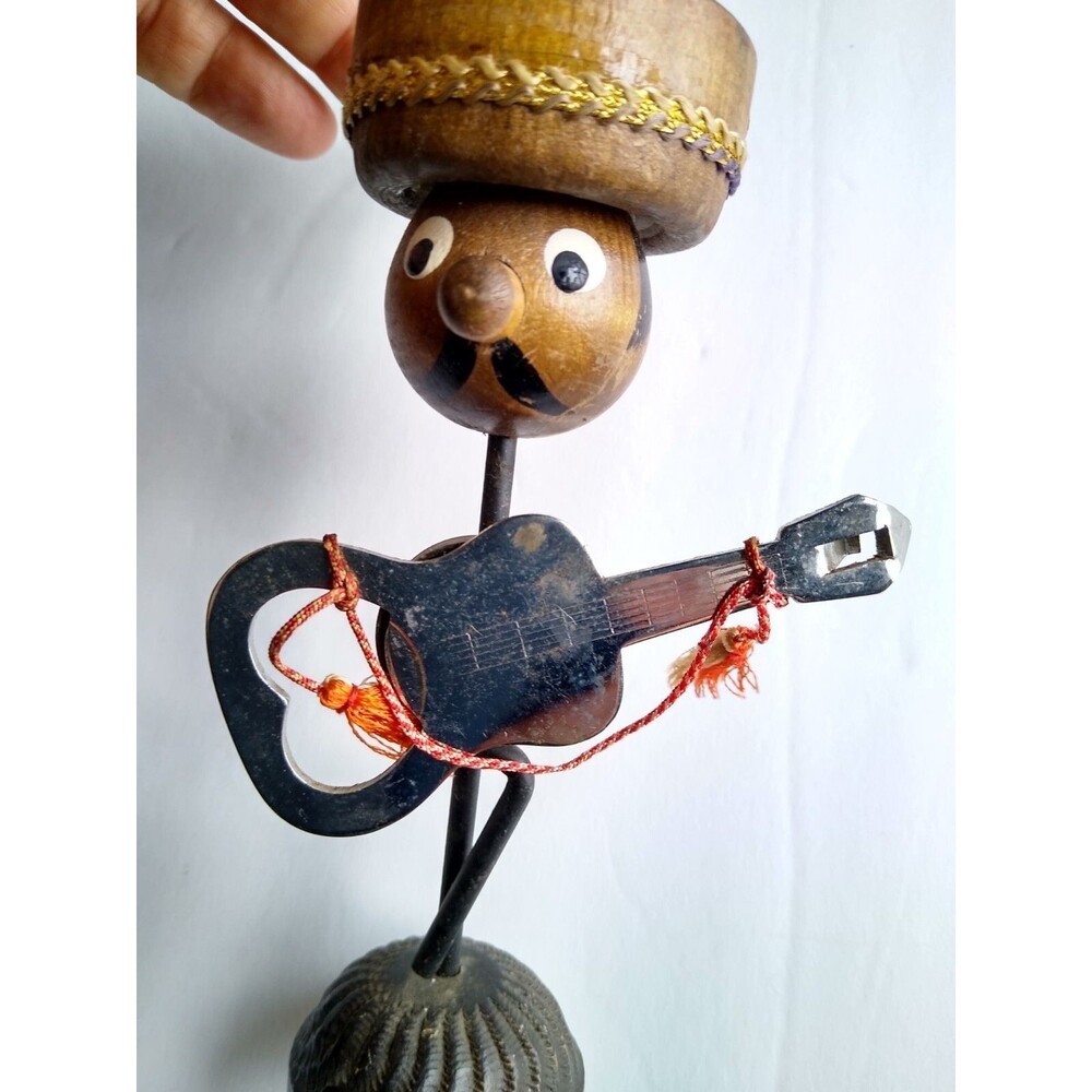 Guitar Man Bottle Can Opener Retro Barware Kitsch Japan 1950s-60s Mid Century
